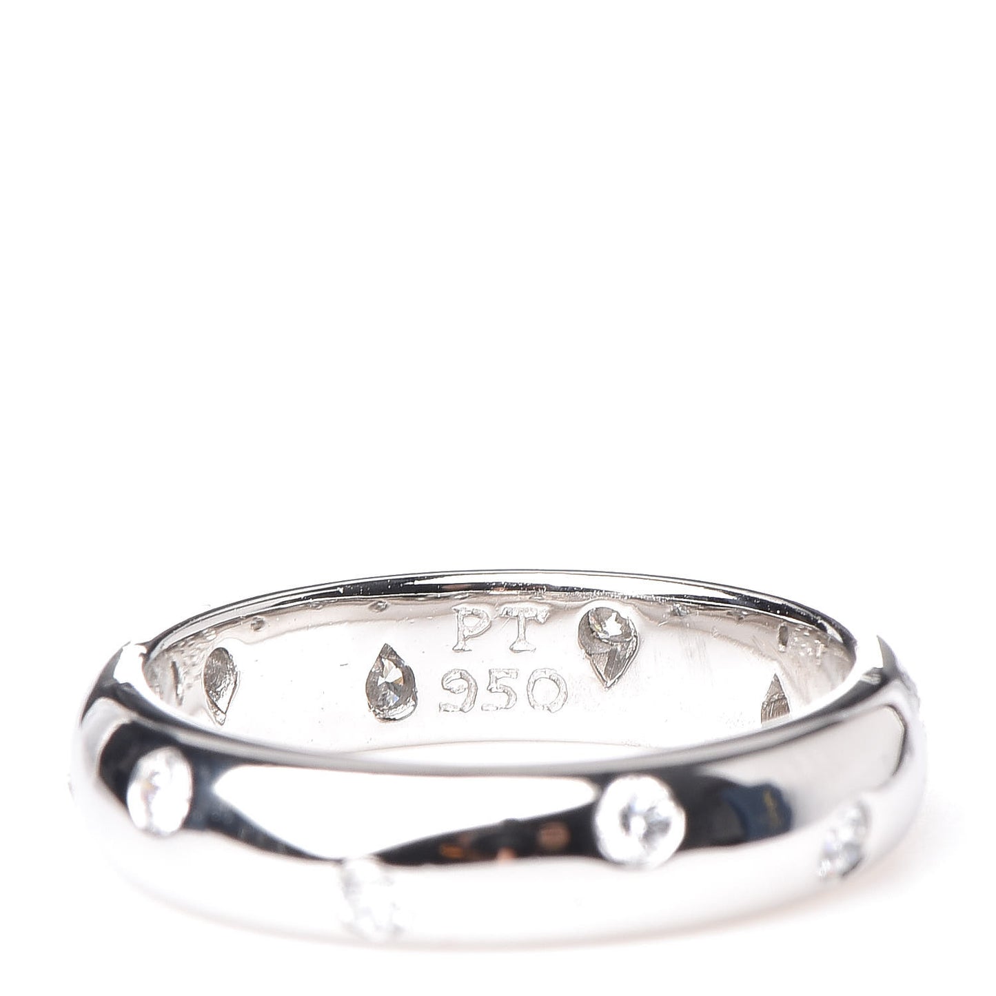 Platinum Diamond Elsa Peretti Etoile Band Ring 49 4.75
