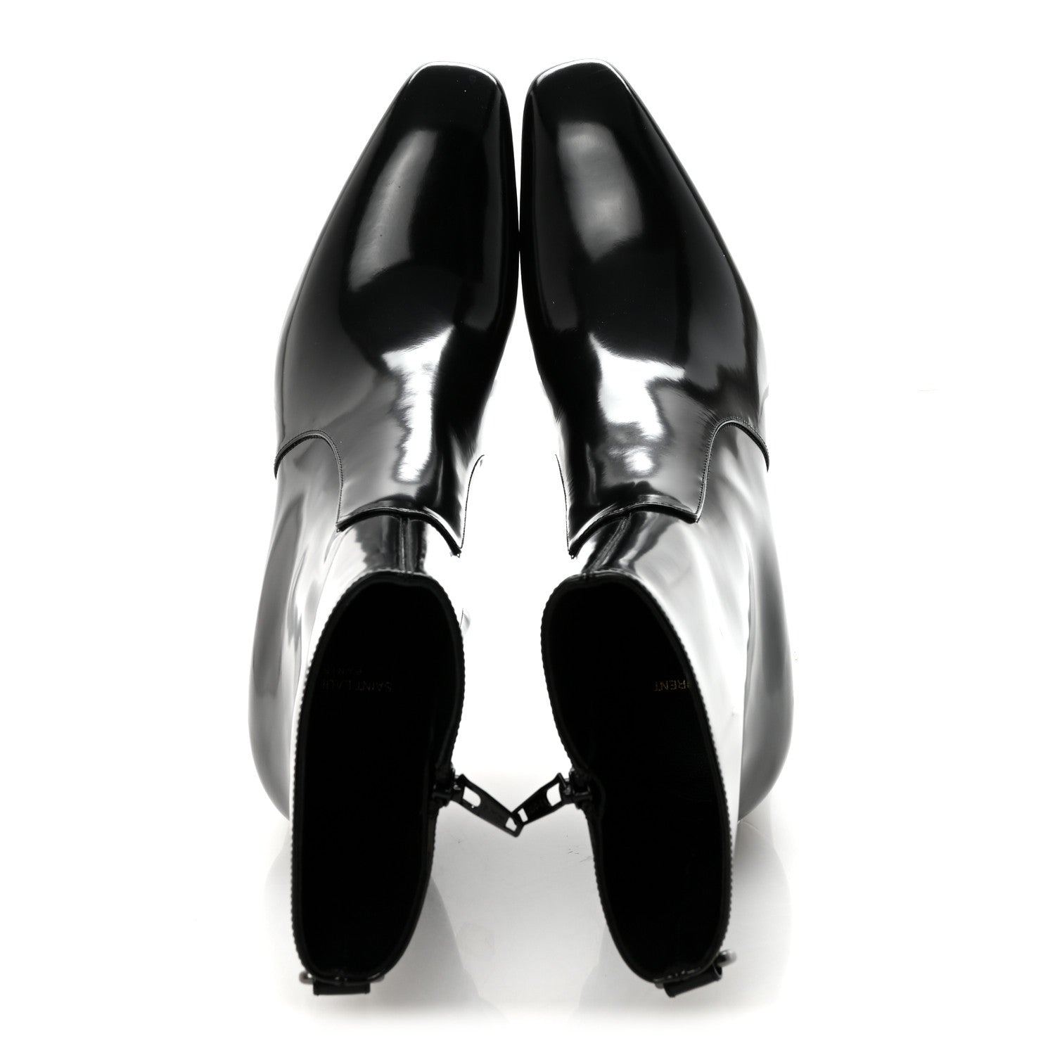 Saint Laurent Vitello Marilyn Betty 70 Ankle Zip Boots 39 Black 2 of 8