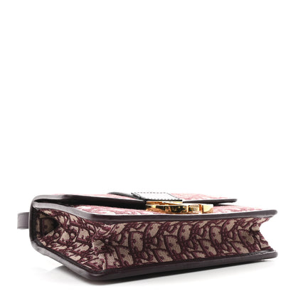 Christian Dior Oblique 30 Montaigne Flap Bag Burgundy 4 of 10