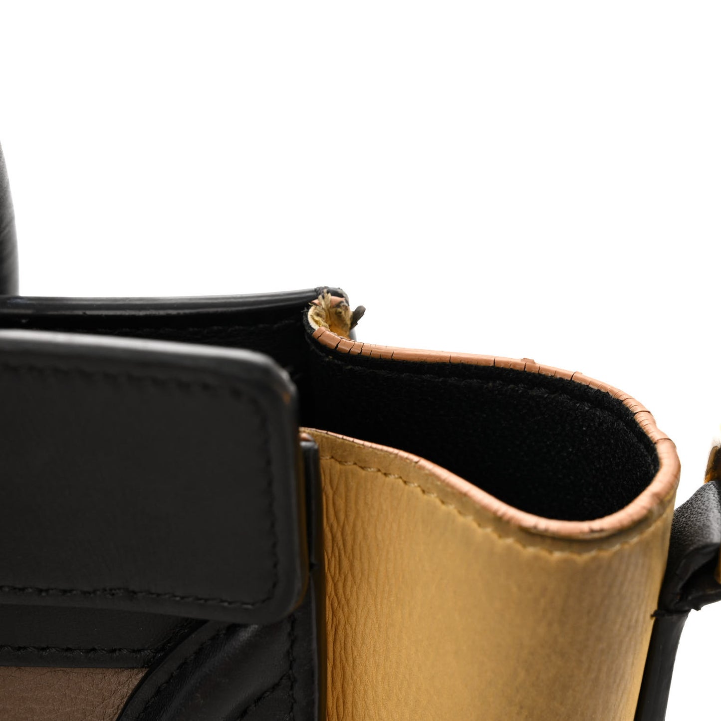 Nubuck Smooth Calfskin Nano Tri-Color Luggage Desert