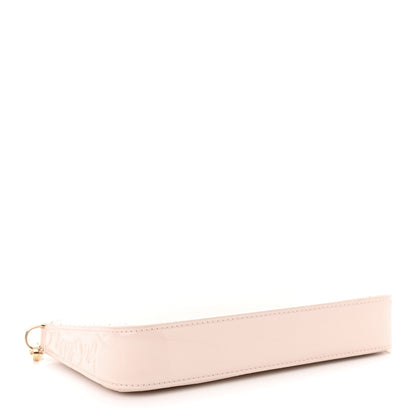 Christian Louboutin Patent Calfskin Snake Effect Loubila Chain Clutch Light Pink 4 of 12
