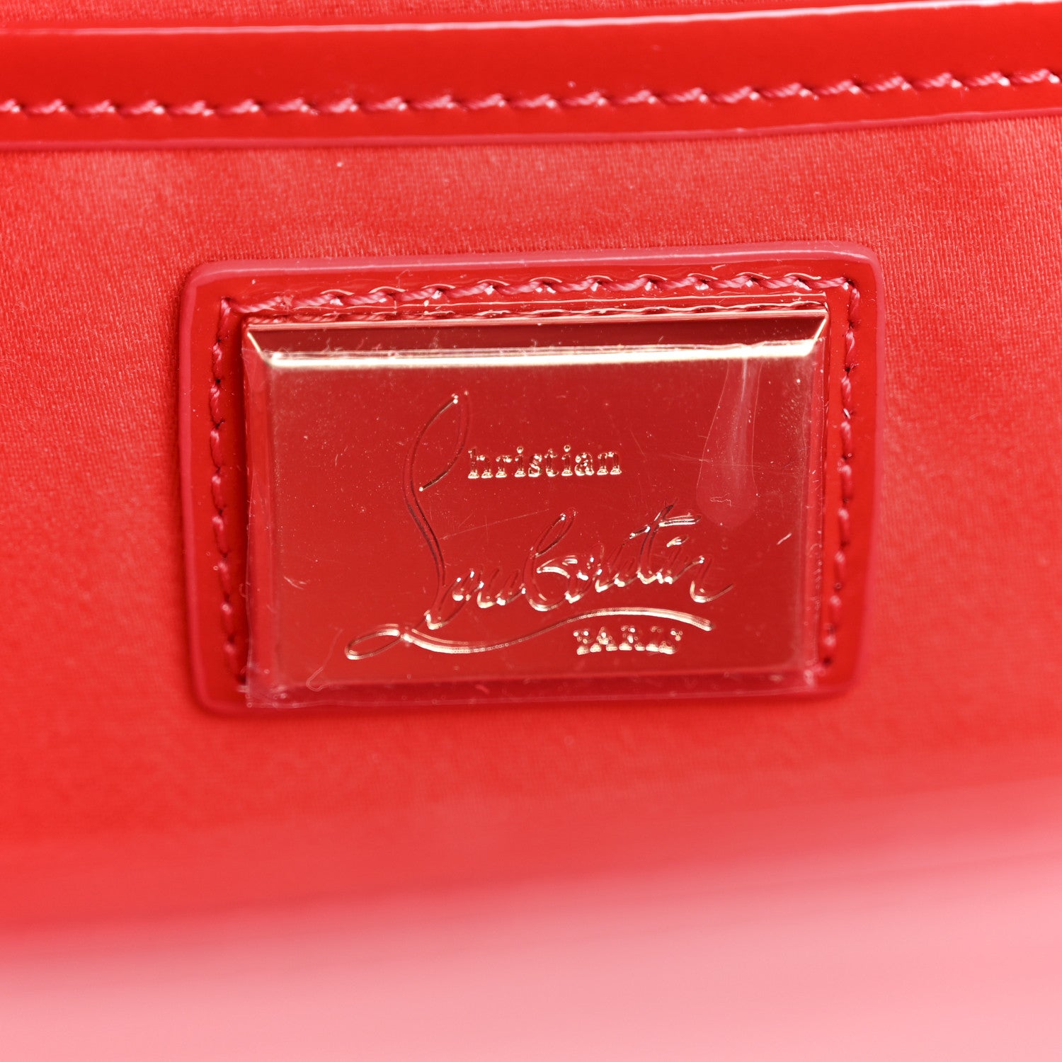 Christian Louboutin Patent So Kate Baguette Clutch Loubi 6 of 6
