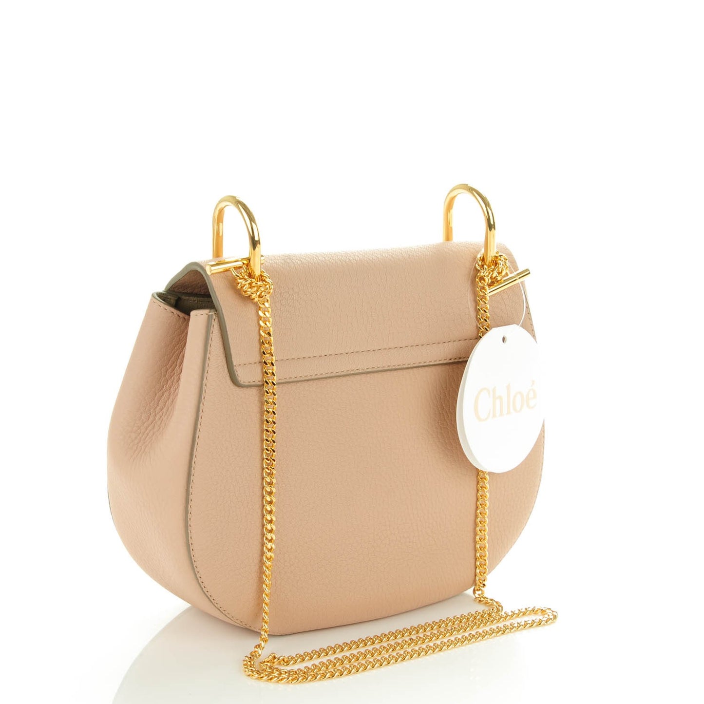 Grained Lambskin Drew Shoulder Bag Cement Pink