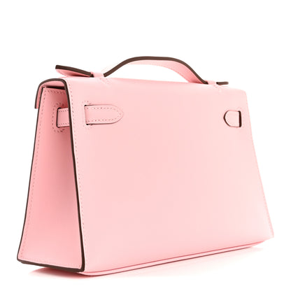 Hermes Swift Kelly Pochette Clutch Rose Sakura 3 of 11