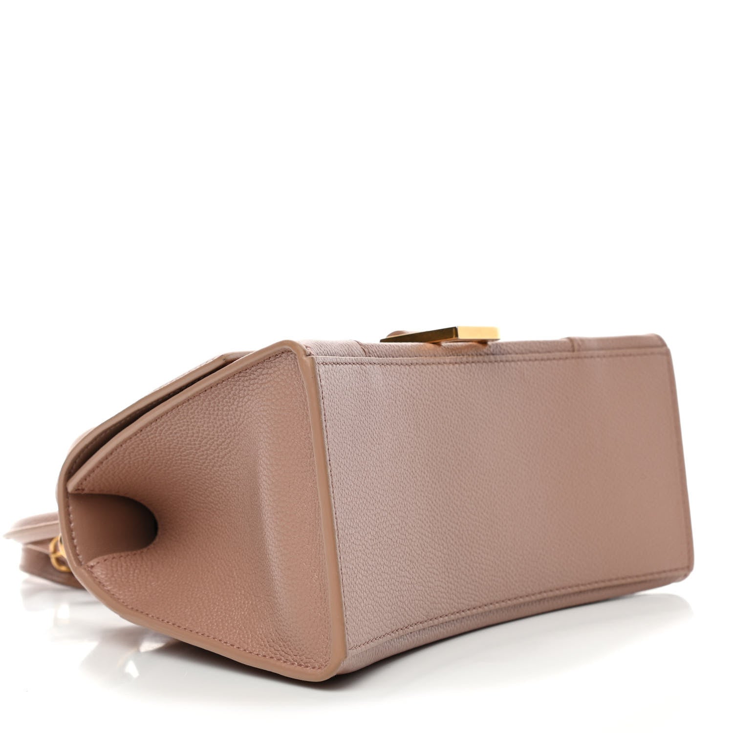 Balenciaga Grained Calfskin Small Hourglass Top Handle Bag Nude Beige 3 of 4