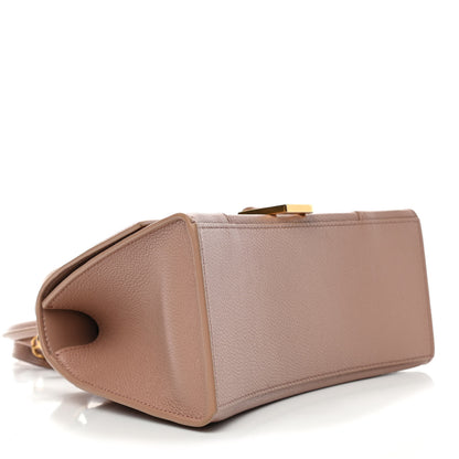 Balenciaga Grained Calfskin Small Hourglass Top Handle Bag Nude Beige 3 of 4
