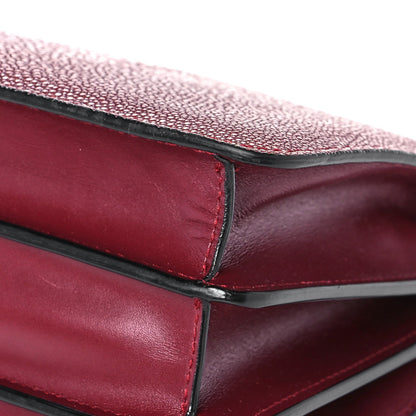 Bulgari Calfskin Galuchat Serpenti Forever Crossbody Plum 12 of 15