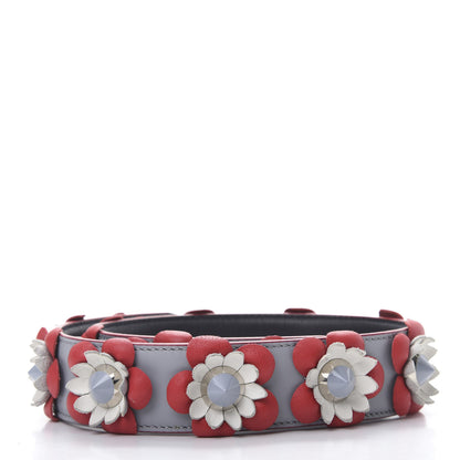 Fendi Calfskin Flowerland Studded Strap You Ardesia Blue Notte 2 of 5