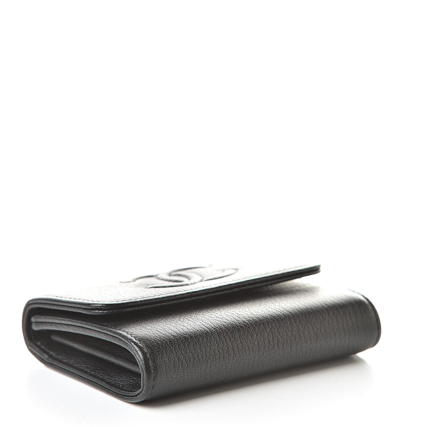 Calfskin Timeless CC Card Holder Wallet Black