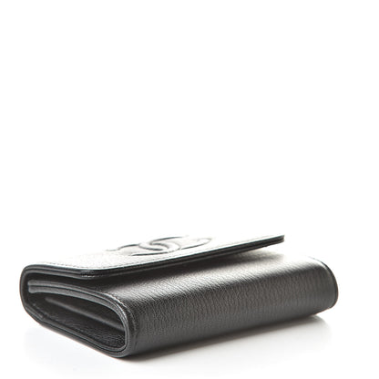 Chanel Calfskin Timeless CC Card Holder Wallet Black 4 of 9