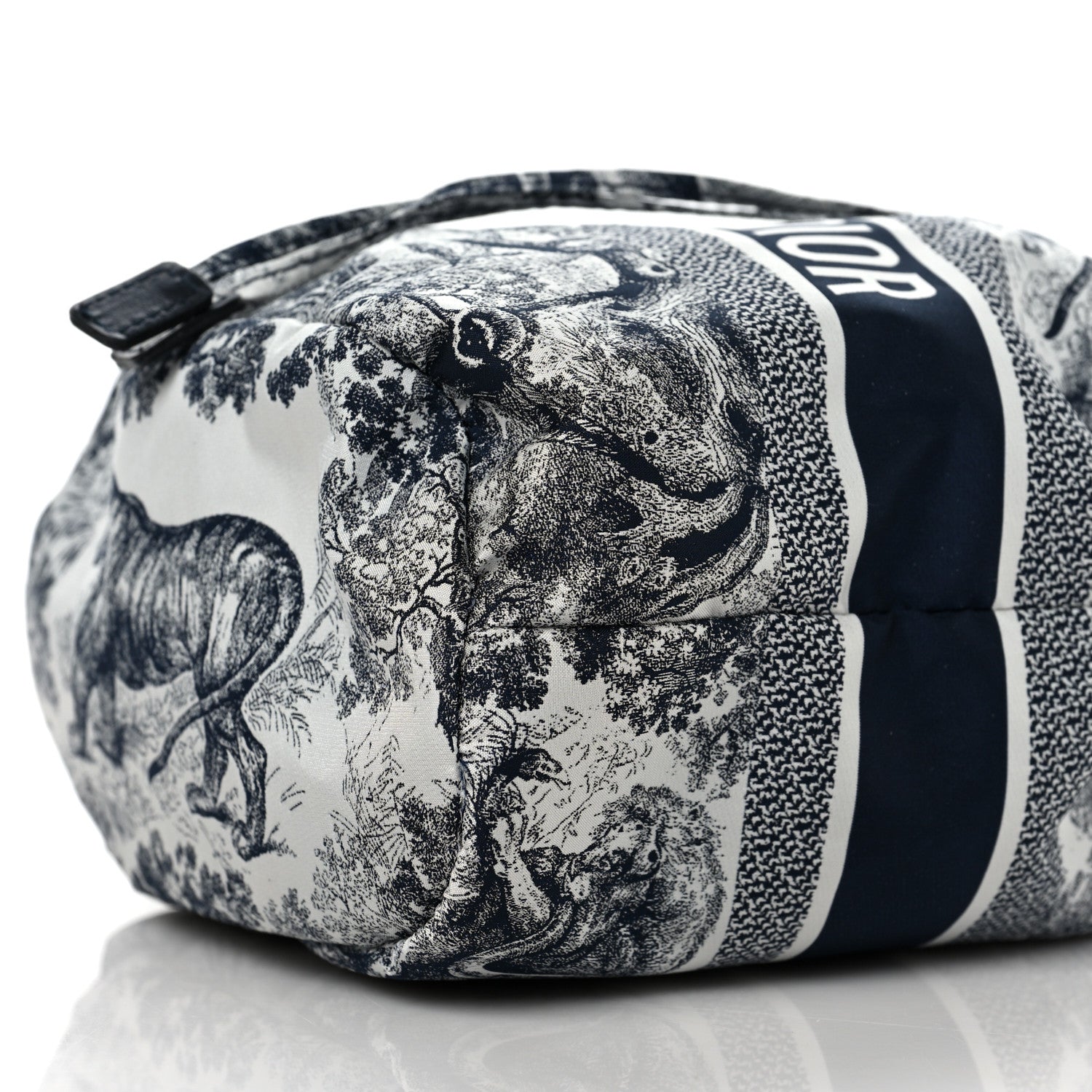 Christian Dior Technical Fabric Embroidered Toile De Jouy Sauvage DiorTravel Pouch Blue 9 of 10