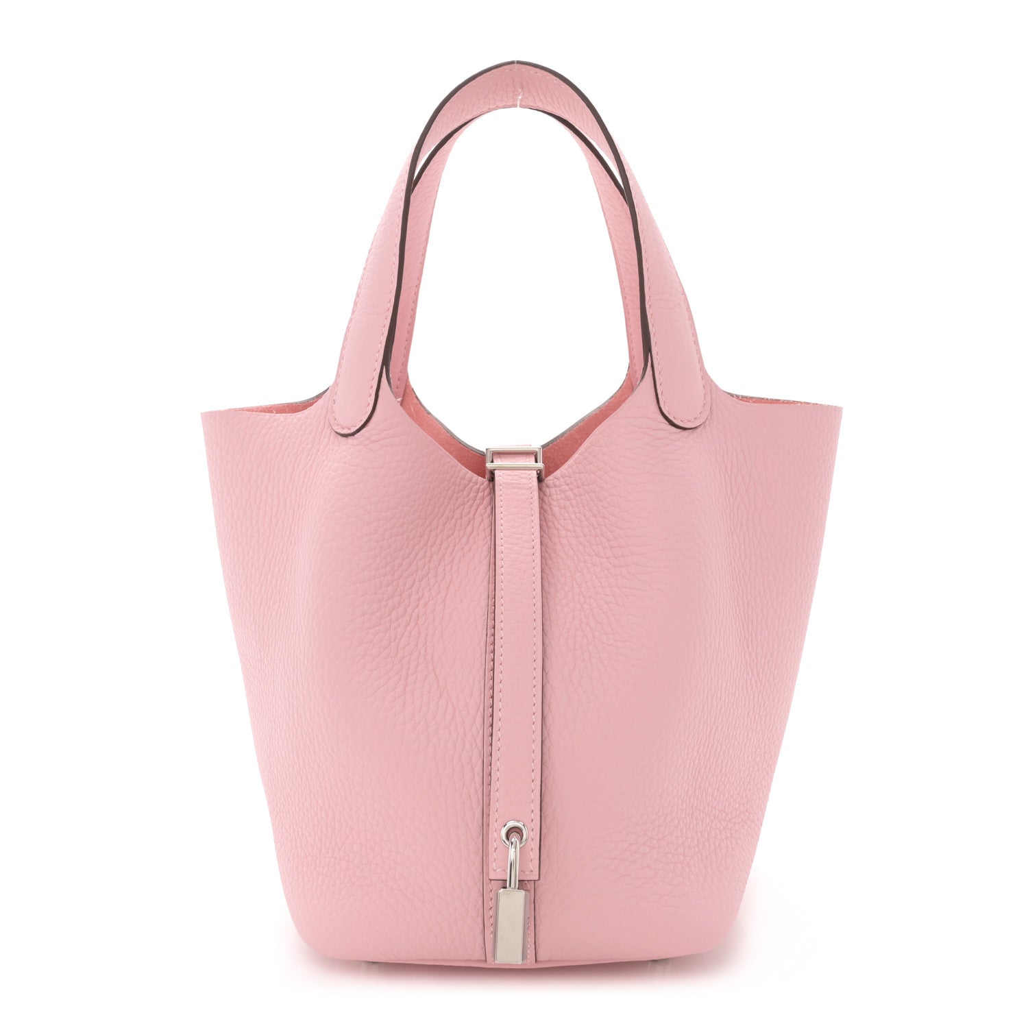 Hermes Taurillon Clemence Picotin Lock 18 PM Rose Sakura 1 of 12