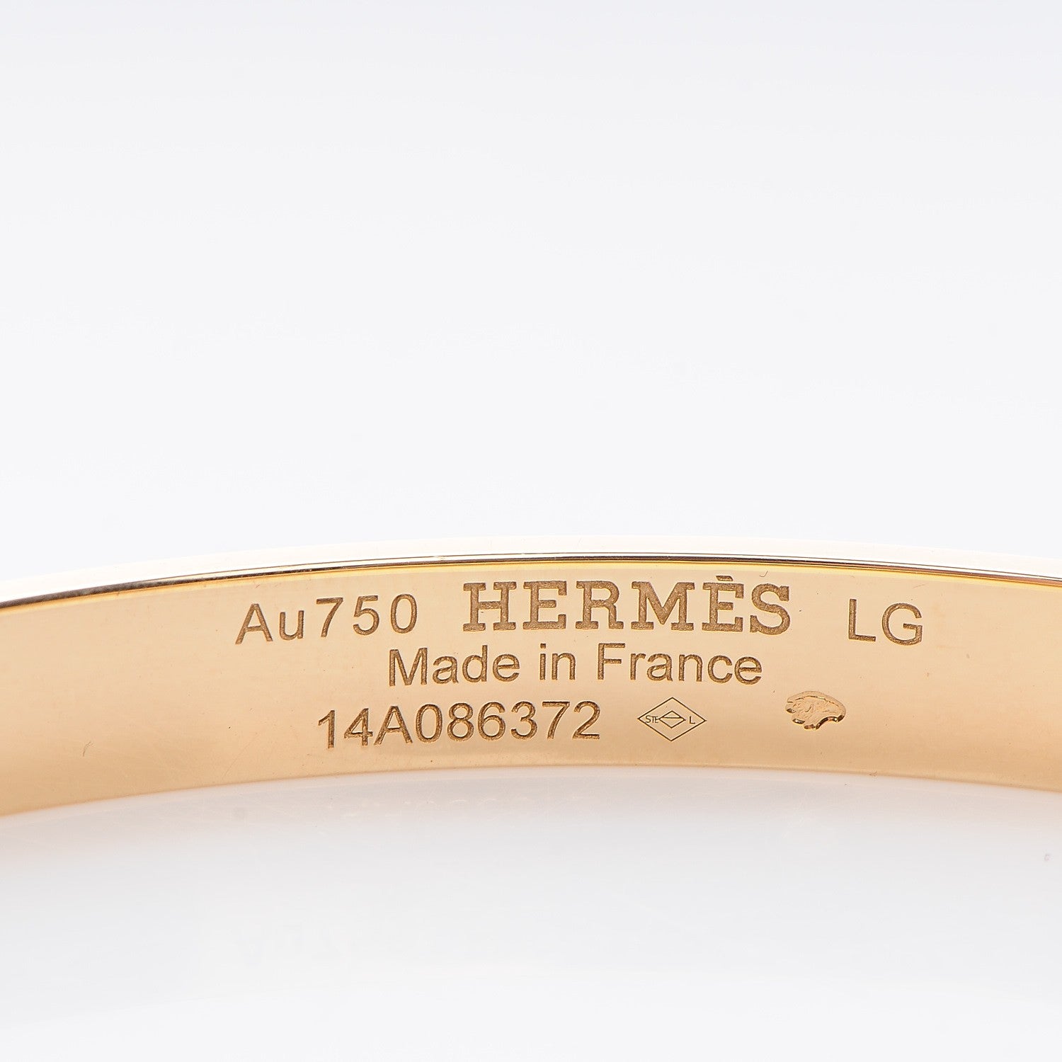 Hermes 18K Yellow Gold PM Collier De Chien Bracelet LG 4 of 6