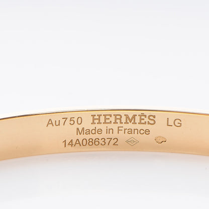 Hermes 18K Yellow Gold PM Collier De Chien Bracelet LG 4 of 6