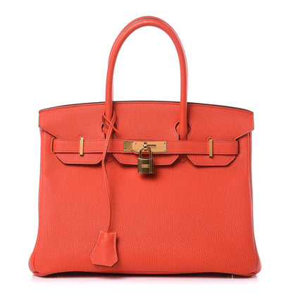 Hermes Togo Birkin 30 Capucine 1 of 35
