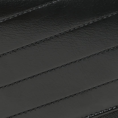 Chanel Calfskin Chevron Quilted Medal Flap Black 8 of 10