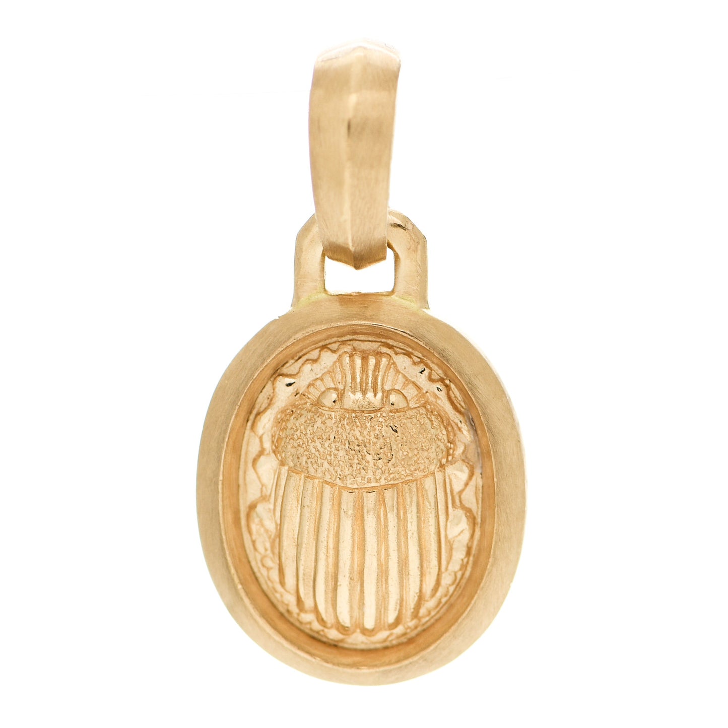18K Yellow Gold Small Petrvs Scarab Pendant