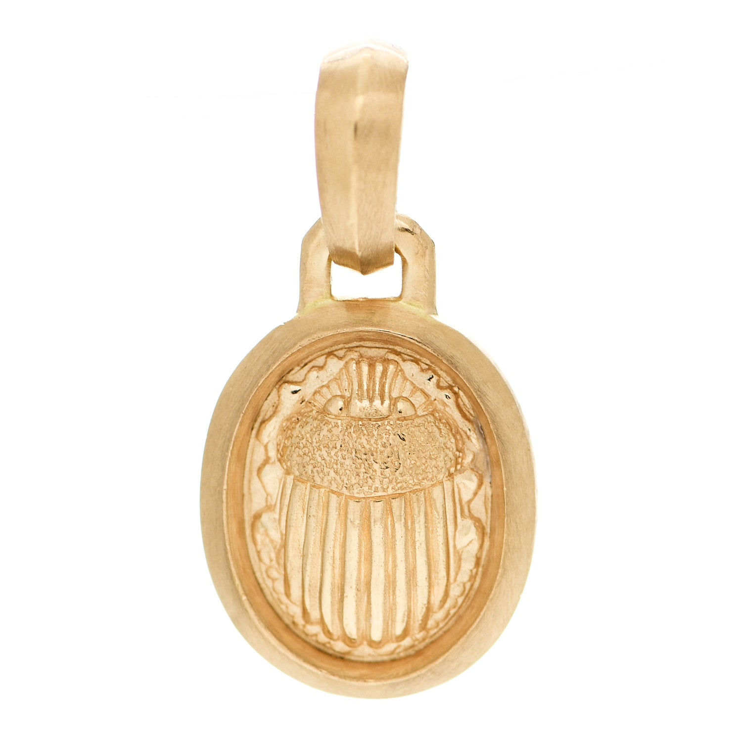 David Yurman 18K Yellow Gold Small Petrvs Scarab Pendant 1 of 4