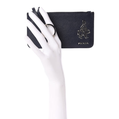 Prada Saffiano Bellhop Key Holder Baltico 2 of 10