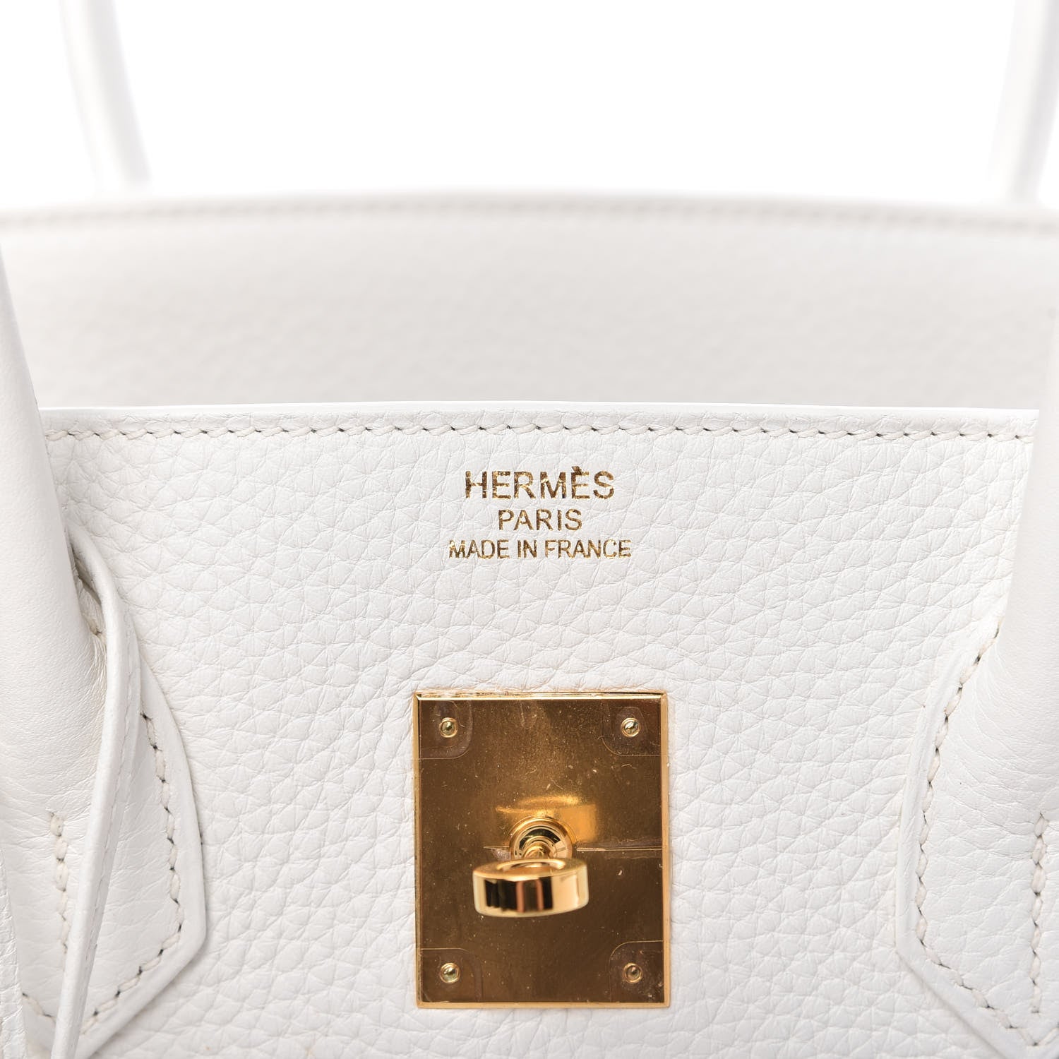 Hermes Taurillon Clemence Birkin 35 White 8 of 11
