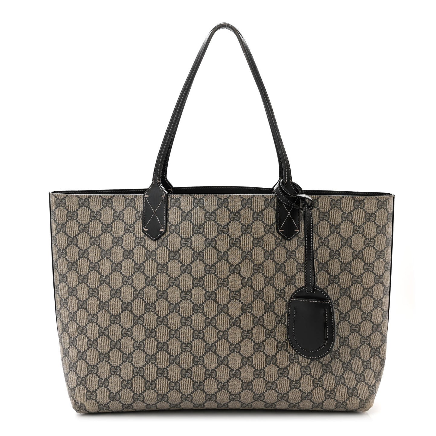 Calfskin GG Supreme Monogram Medium Reversible Tote Black