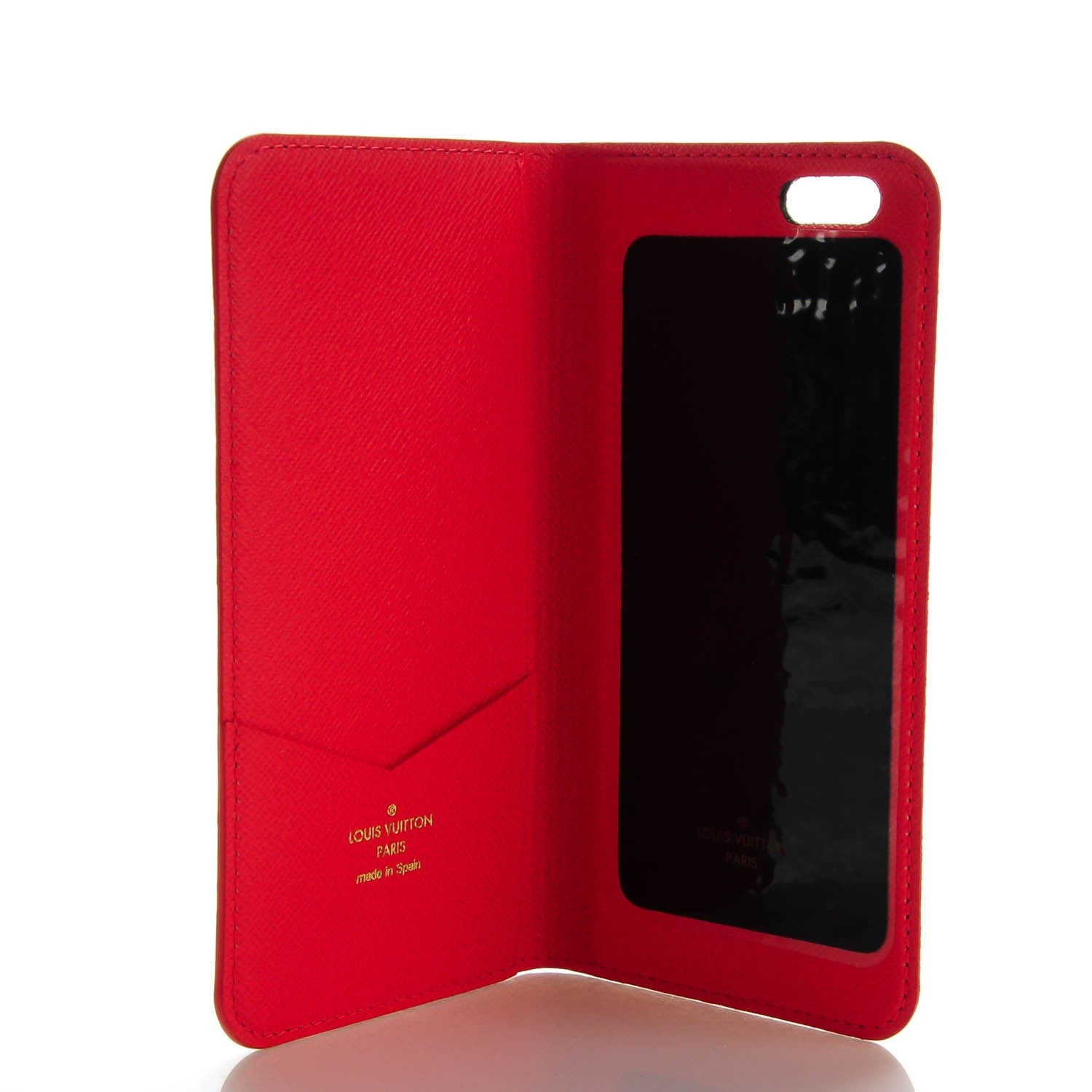 Louis Vuitton Monogram iPhone 6 Plus Folio Case Rouge 5 of 7