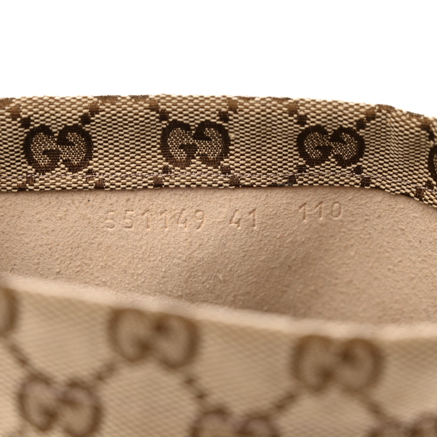 Gucci Monogram Malaga Kid Lisa Mid Heel Boots 41 Beige Ebony 9 of 13