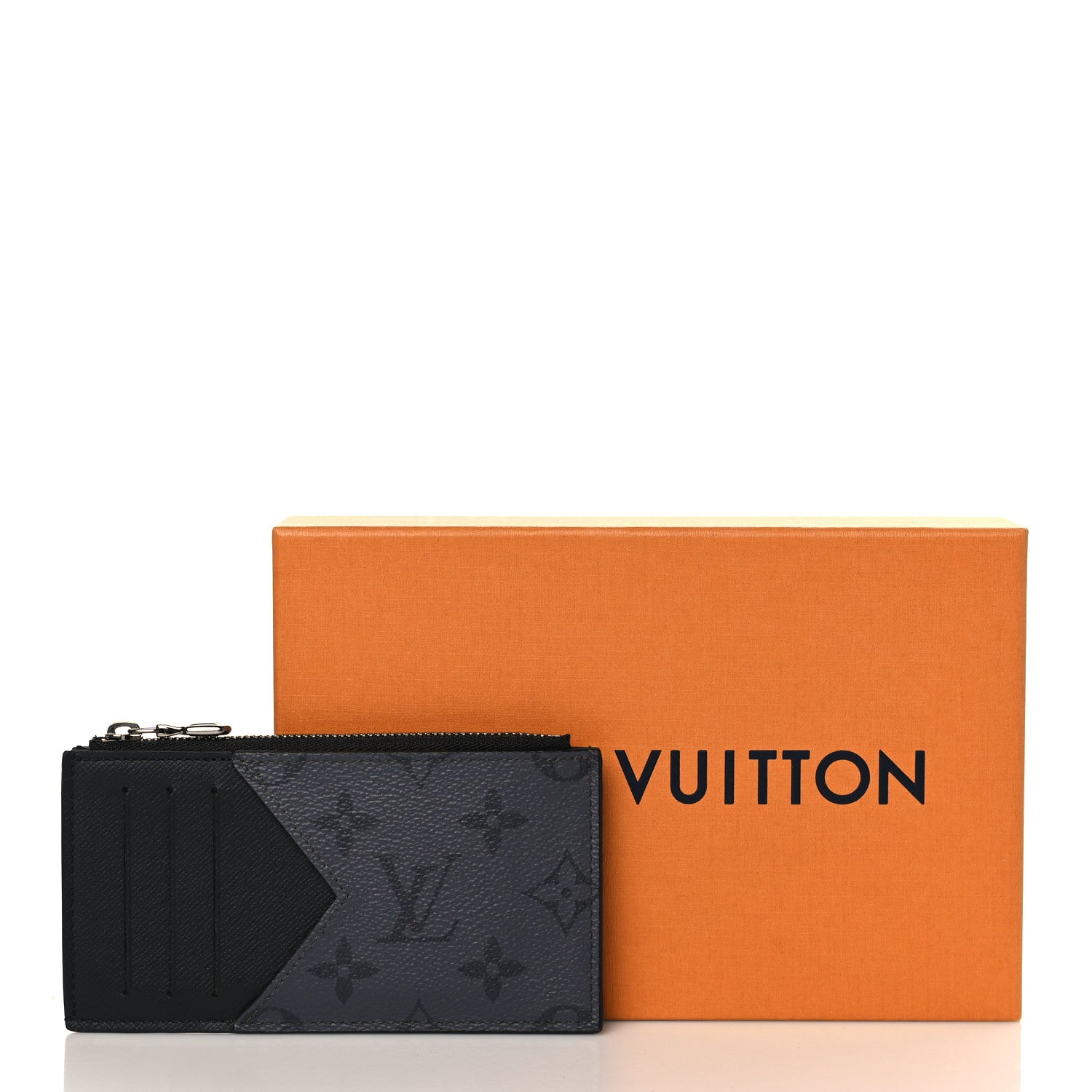 Louis Vuitton Reverse Monogram Eclipse Taiga Coin Card Holder 7 of 7