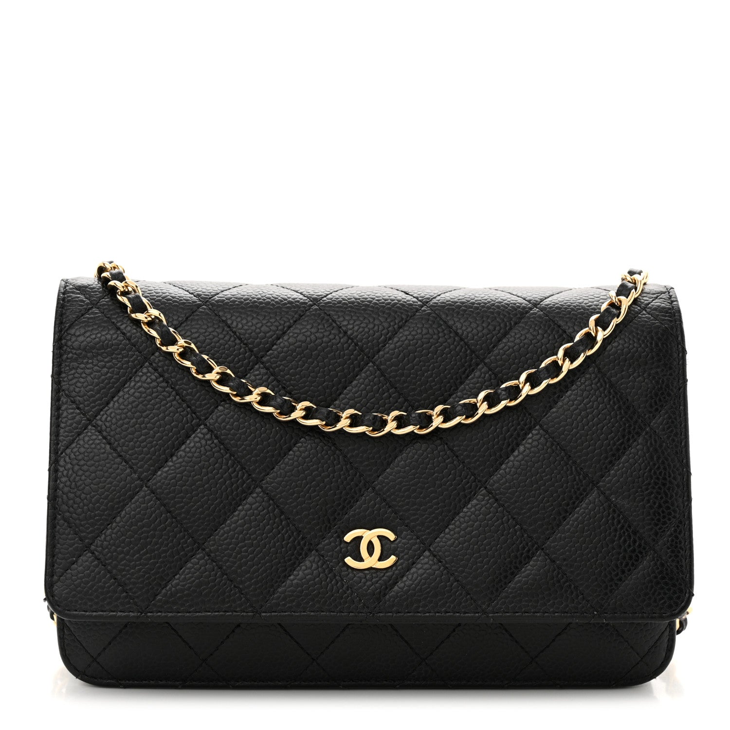 Chanel Caviar Quilted Wallet on Chain WOC Black 1 of 21
