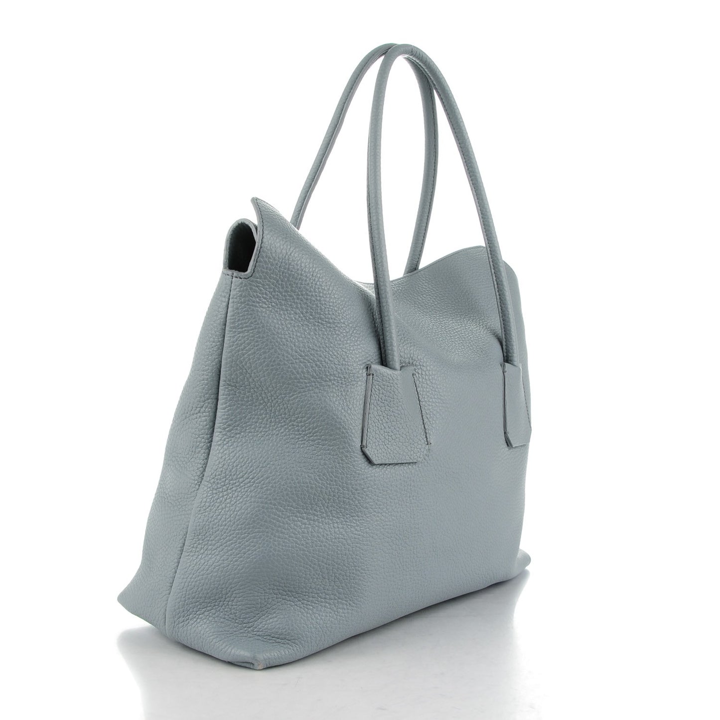 London Grainy Calfskin Medium Baynard Tote Storm Grey