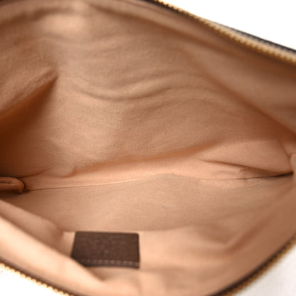 Gucci GG Supreme Monogram Large Ophidia Pouch Clutch Brown 5 of 9