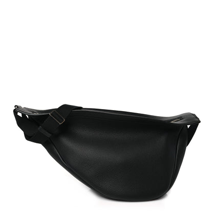 The Row Grained Calfskin Large Slouchy Banana Bag Black 1 of 10