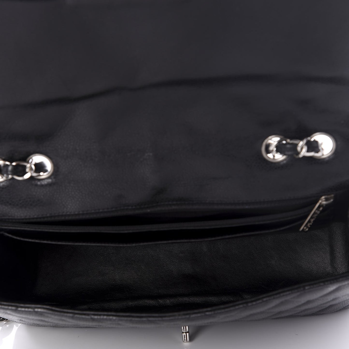 Caviar Quilted Jumbo Single Flap Black