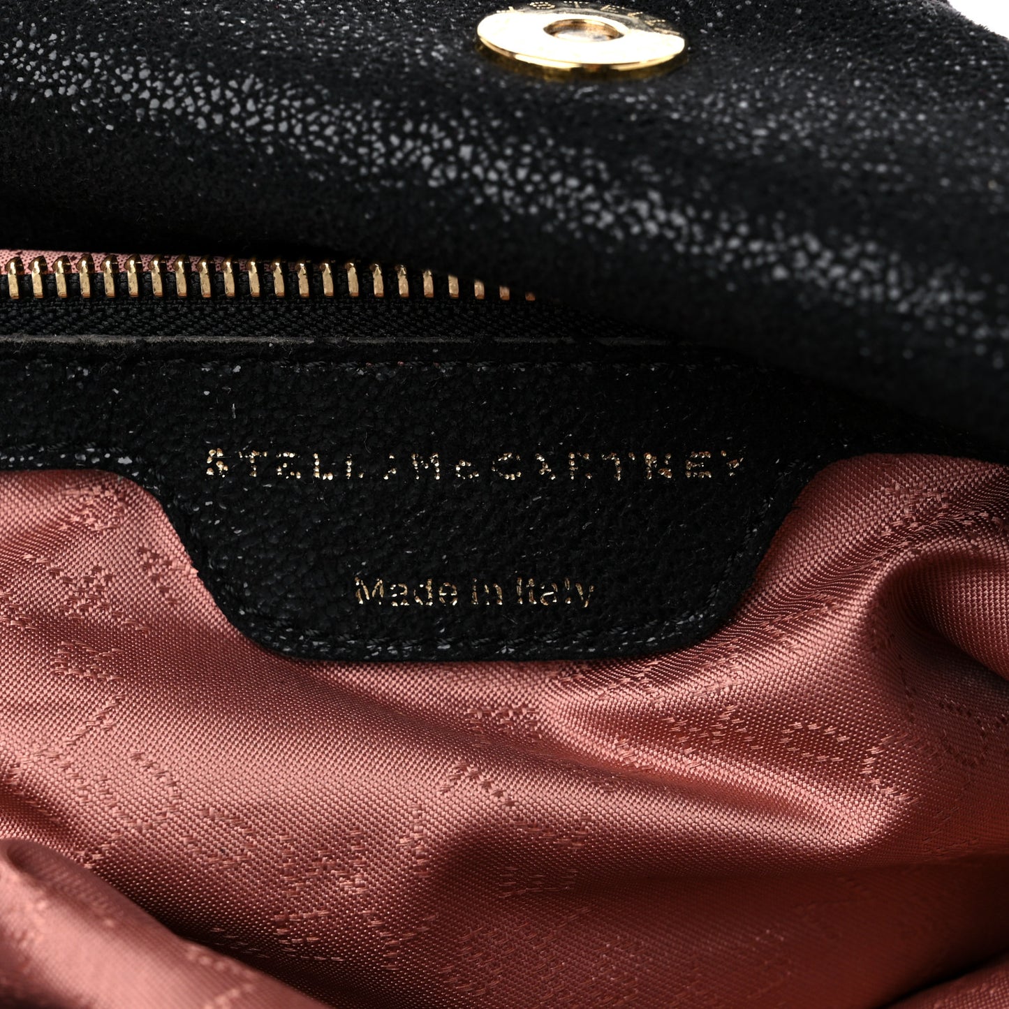 Shaggy Deer Falabella Fold Over Tote Black