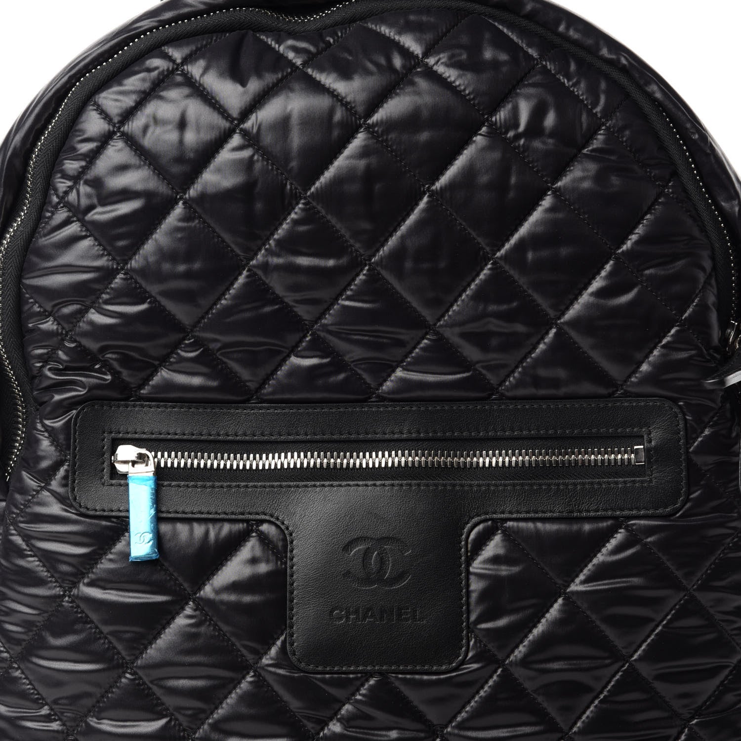 Chanel Nylon Quilted Coco Cocoon Backpack Black 10 of 10