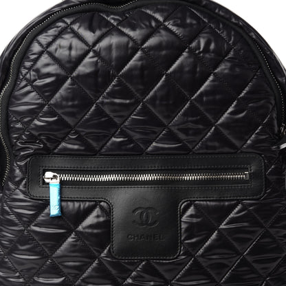 Chanel Nylon Quilted Coco Cocoon Backpack Black 10 of 10