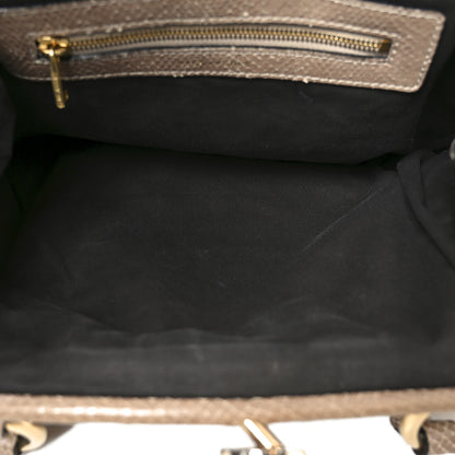 Marc Jacobs Snakeskin Embossed Calfskin Quilted Studded Beige 5 of 9