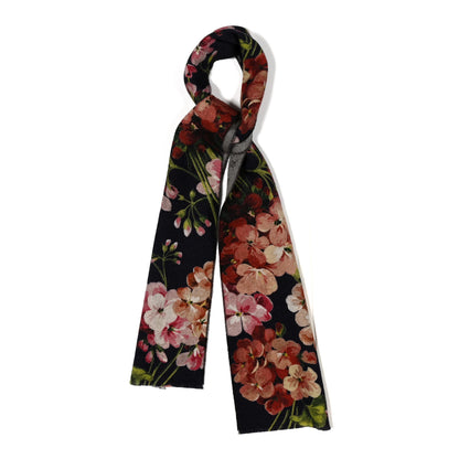 Gucci Wool GG Monogram Miniorophin Scarf Black 1 of 4