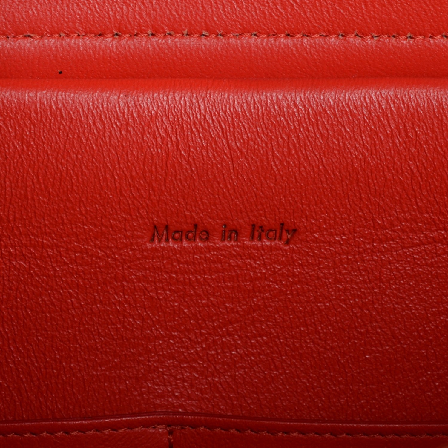 Celine Grained Calfskin Small Belt Bag Vermillion 6 of 9
