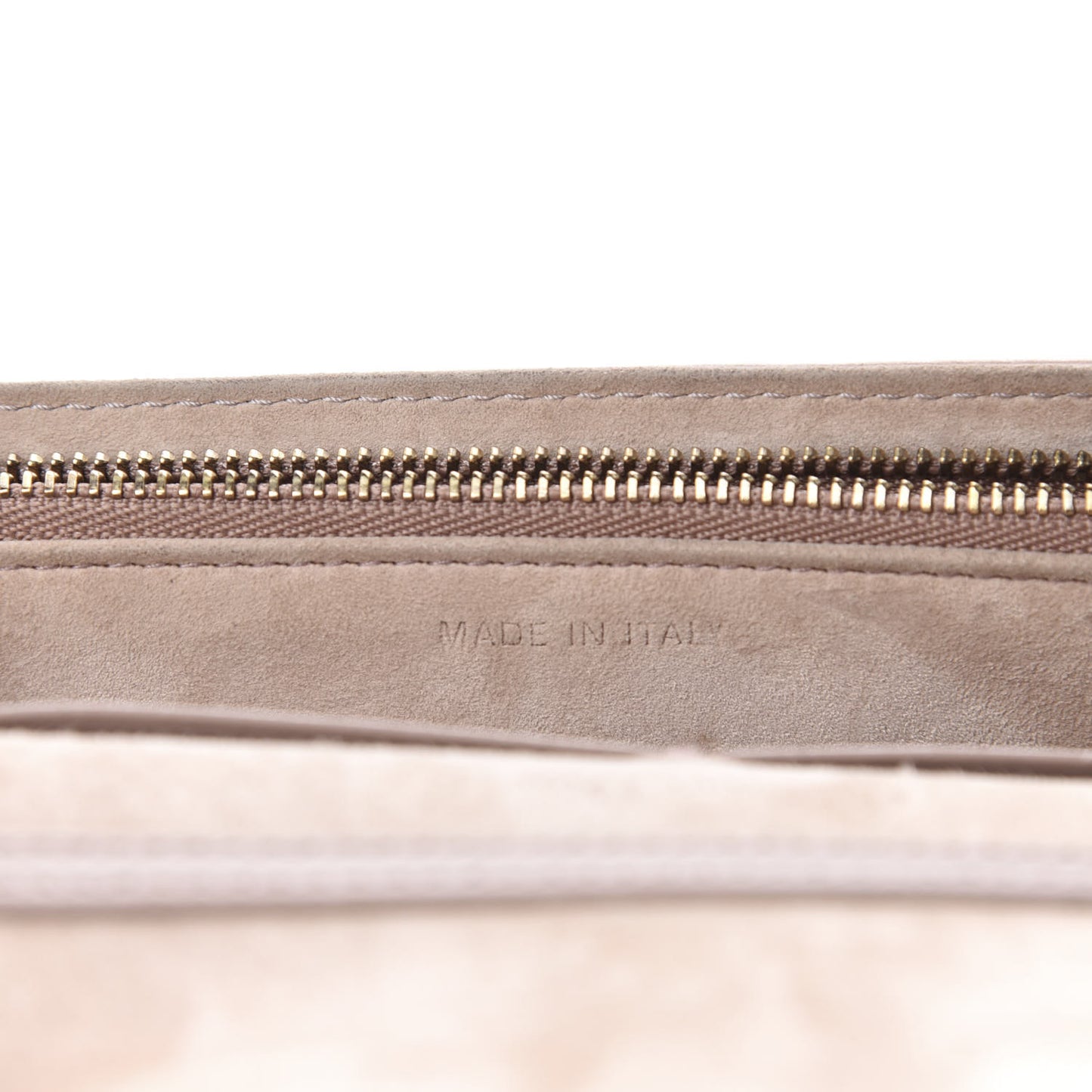 Grained Calfskin Diorama Wallet on Chain Pouch Nude