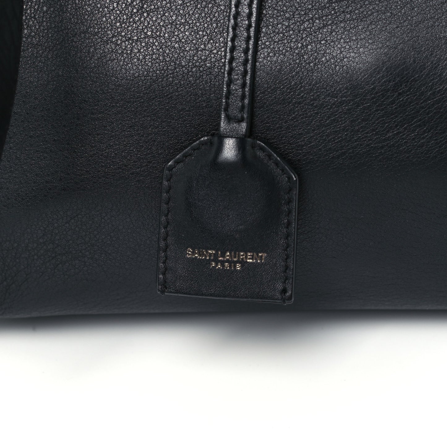 Smooth Calfskin Crocodile Embossed Small Monogram Downtown Cabas Black