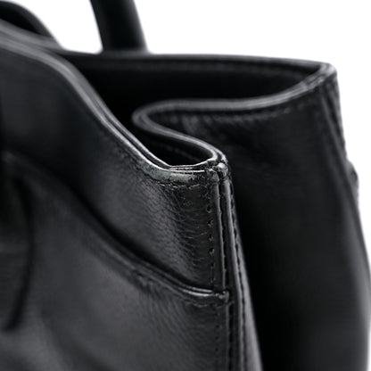 Chanel Calfskin Mademoiselle Lock Cerf Shopper Tote Black 15 of 15