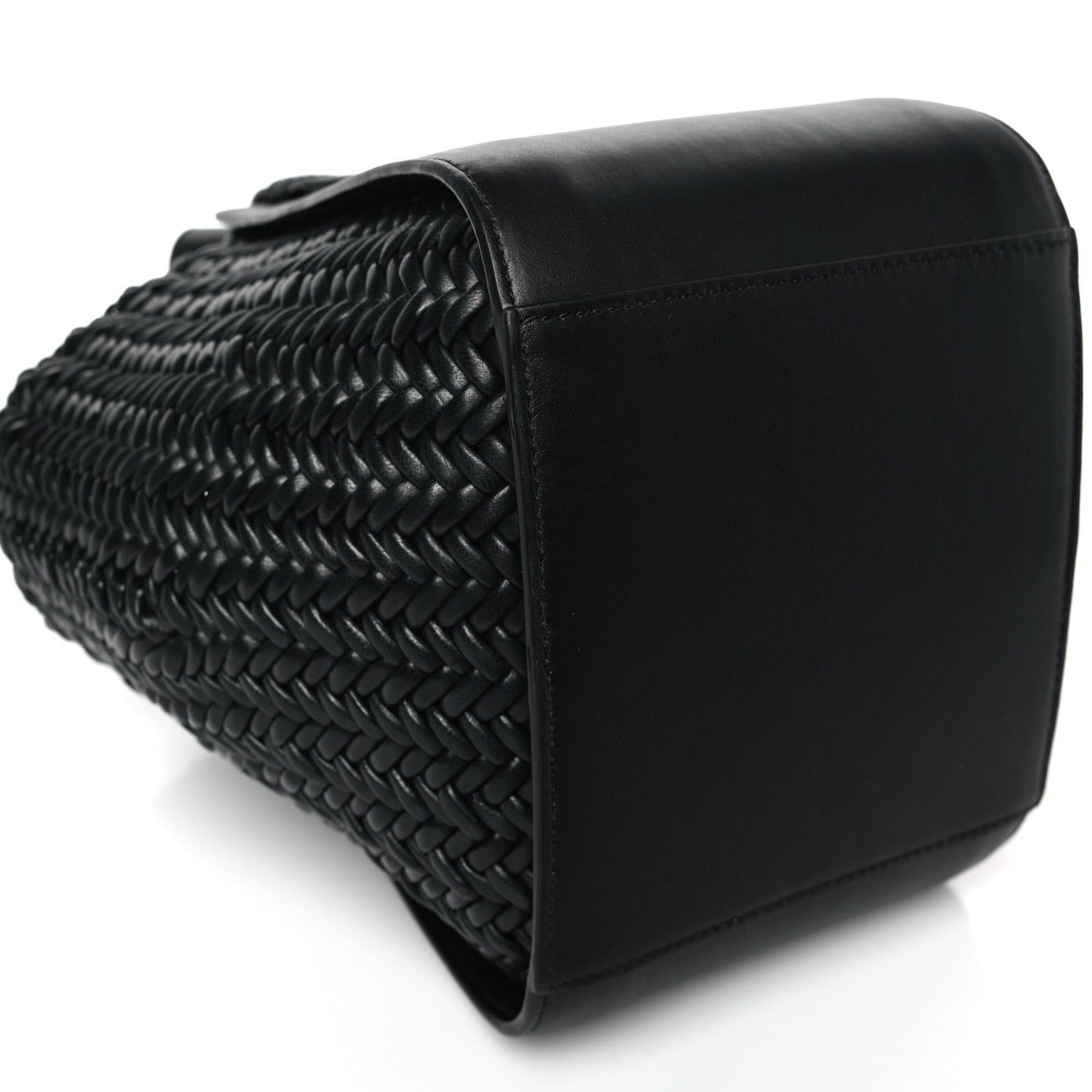 Soft Grained Calfskin Compact Hammock Shoulder Bag Black