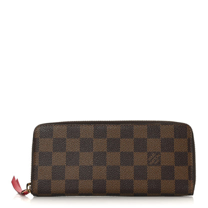 Louis Vuitton Damier Ebene Clemence Wallet Cherry 1 of 6