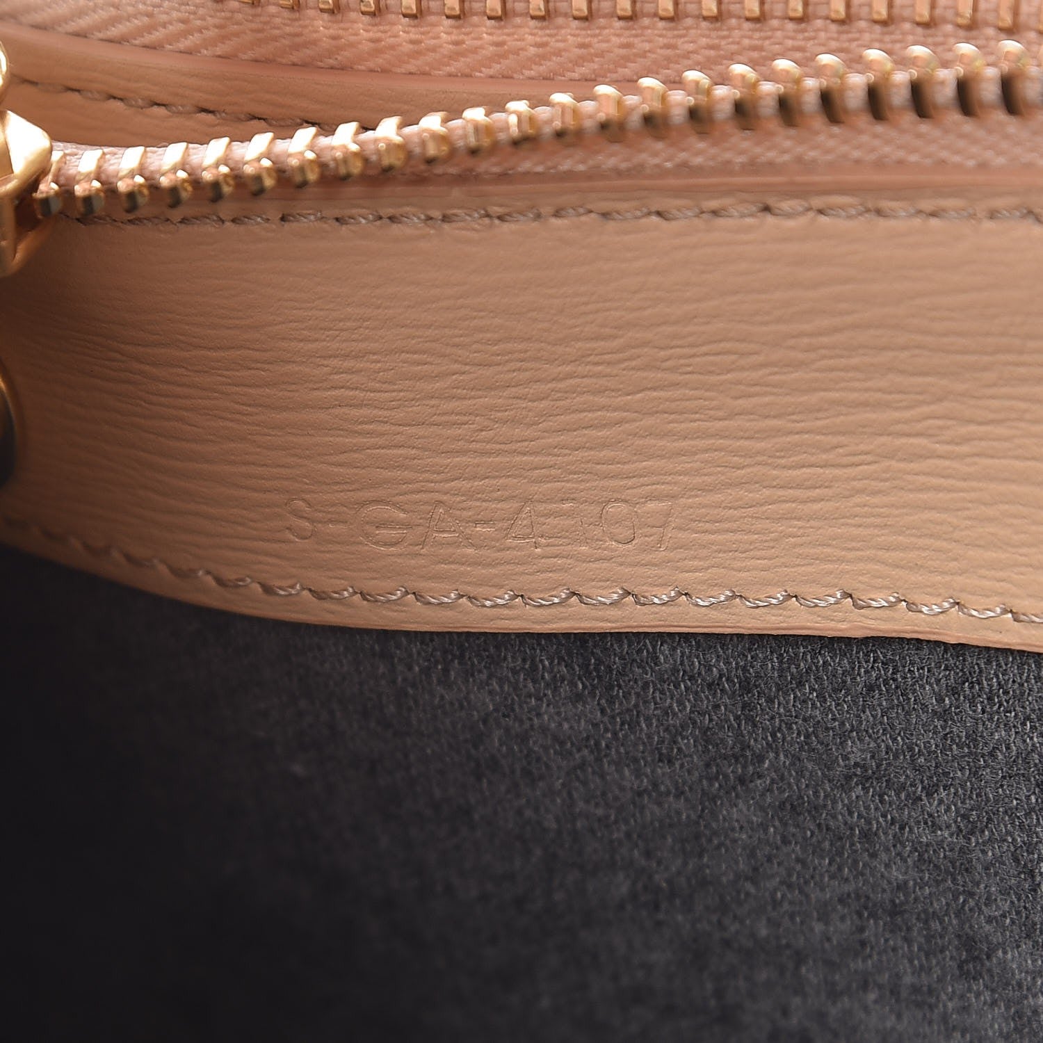 Celine Liege Calfskin Large Trio Crossbody Bag Nude 9 of 11