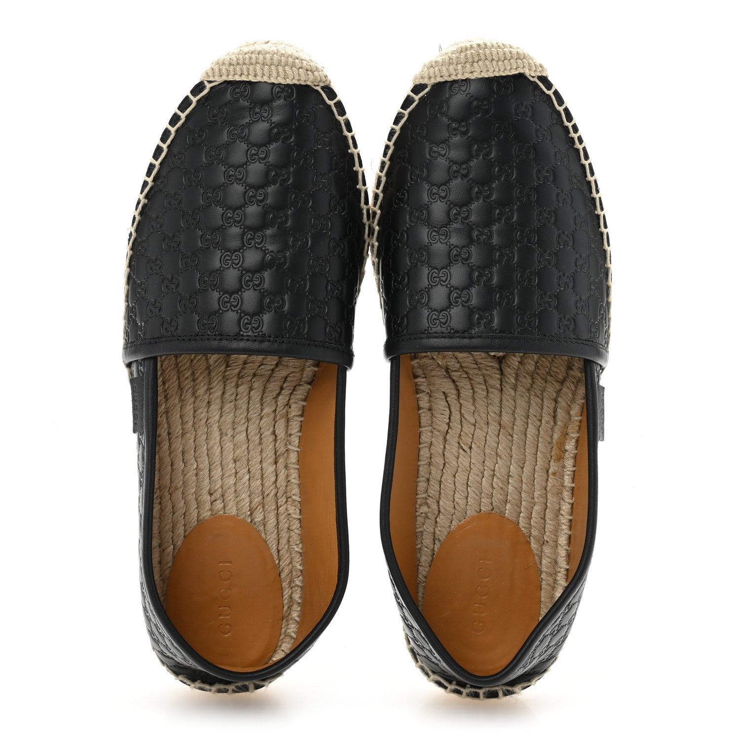 Gucci Microguccissima Signature Espadrilles 37.5 Black 2 of 10