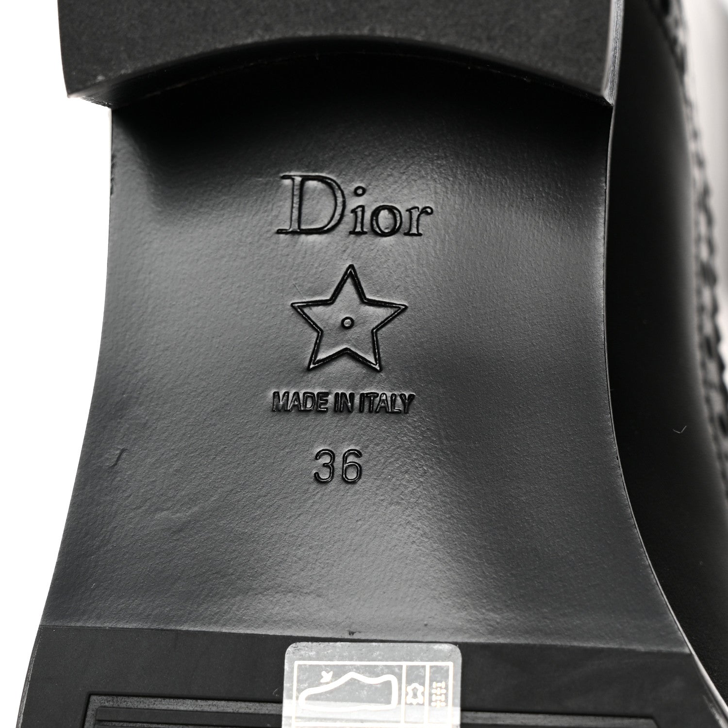 Christian Dior Calfskin D-Folk Boot 36 Black 8 of 9