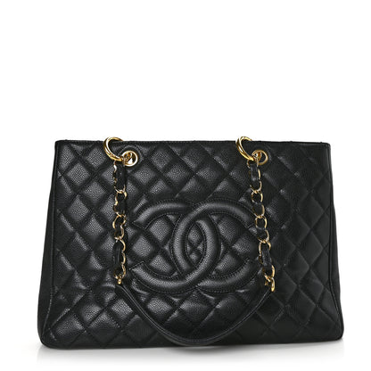 Chanel Caviar Quilted Grand Shopping Tote GST Black 1 of 11