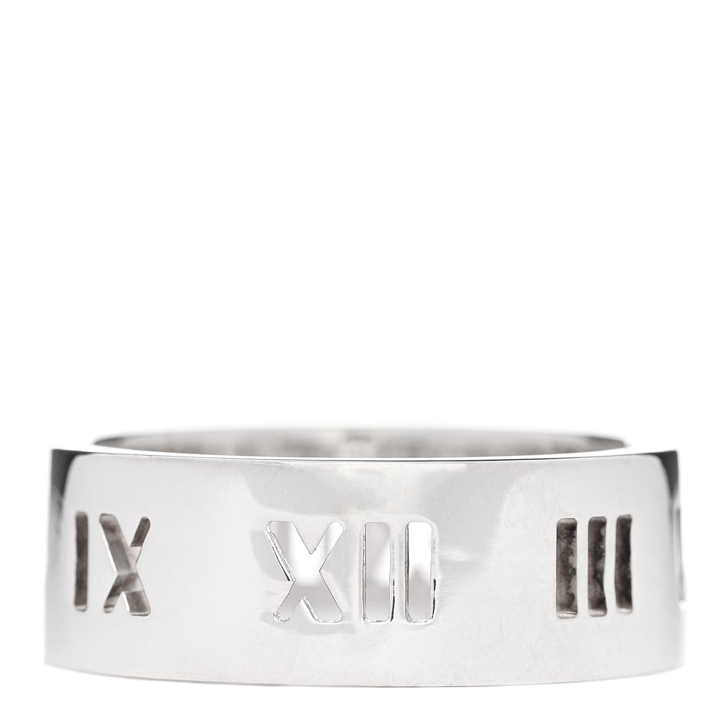 Sterling Silver Wide Atlas Pierced Ring 61 9.5