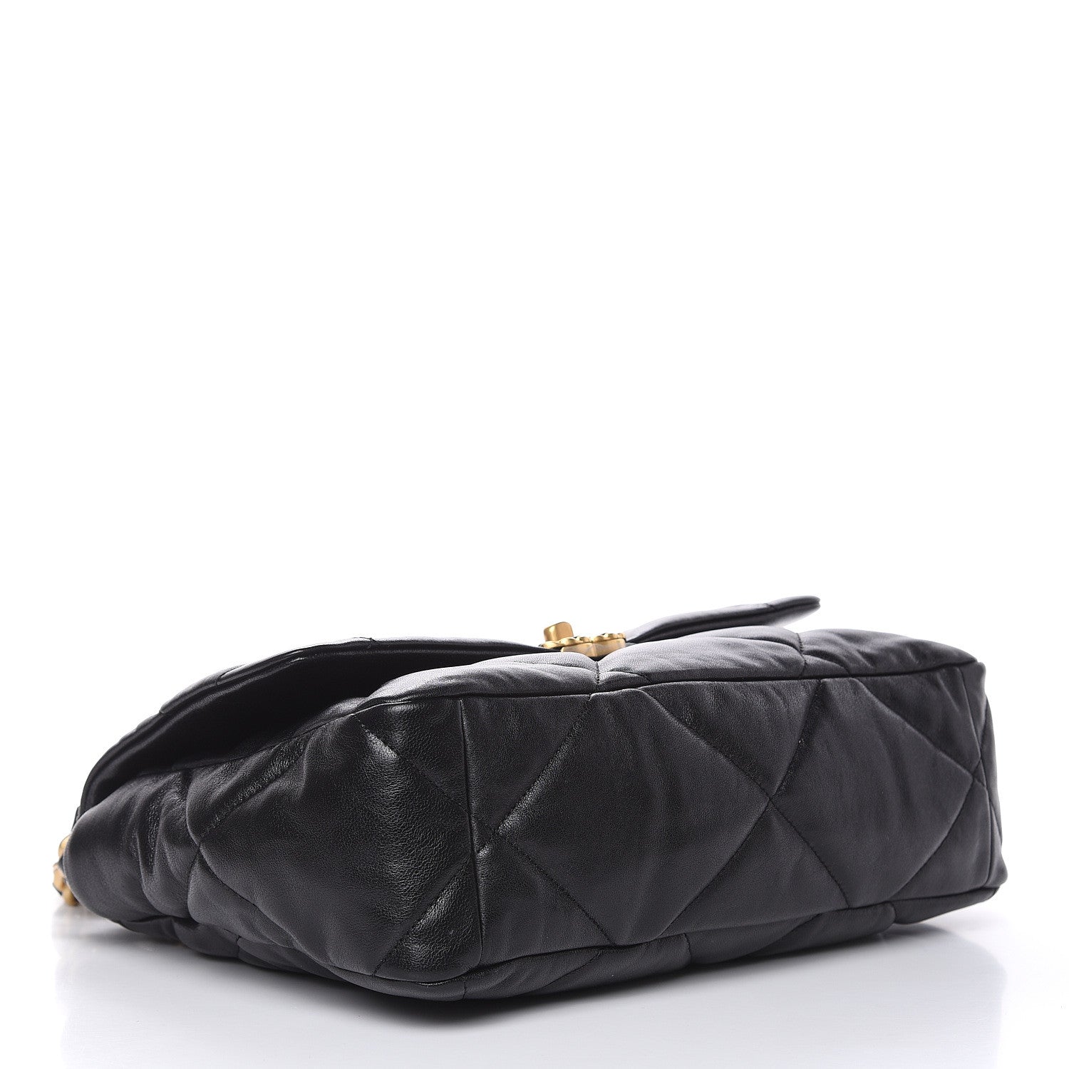 Chanel Lambskin Quilted Large 19 Flap Black 4 of 12